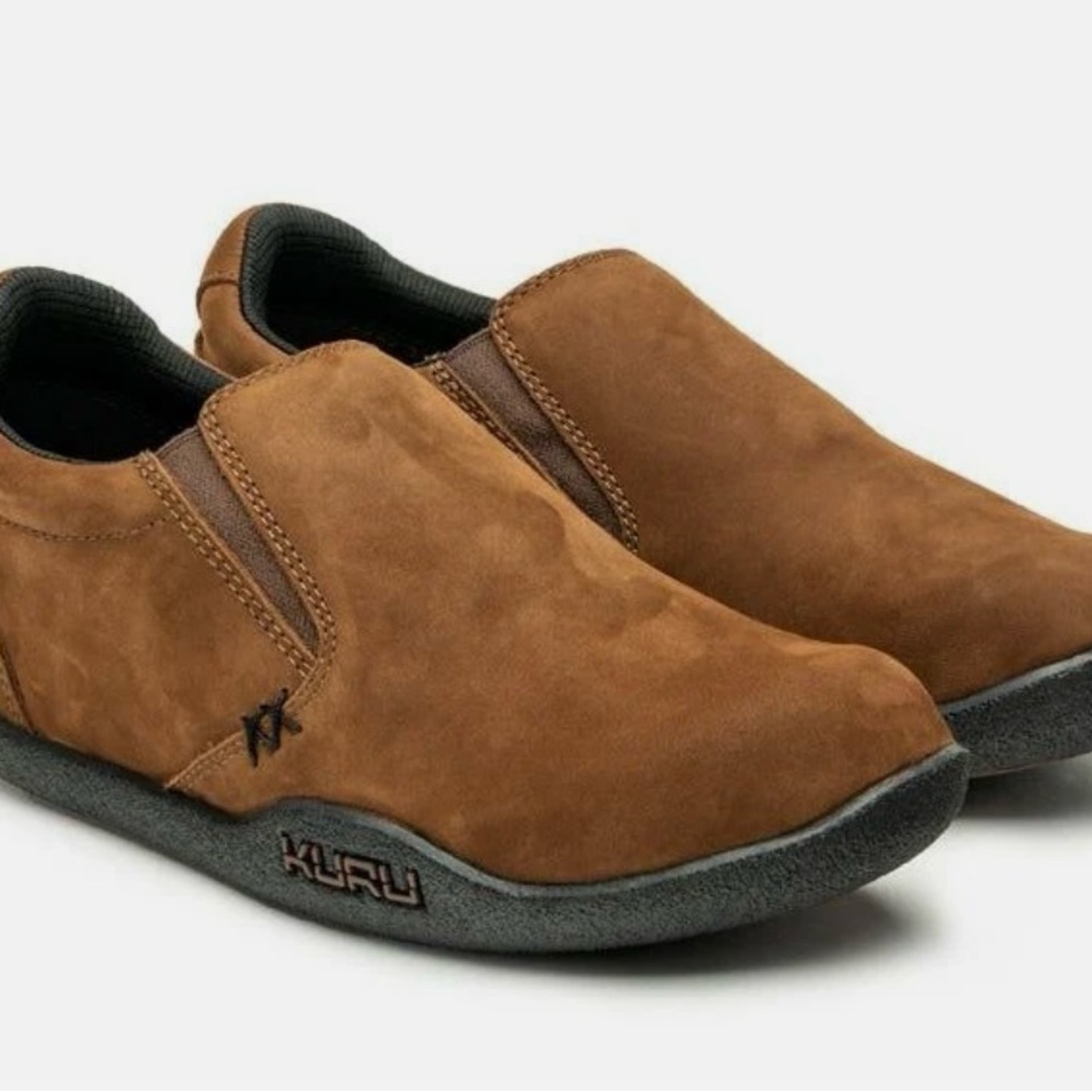 🔥🆕🔥KURU KIVI women’s size 10W chestnut brown Slip-On Loafers